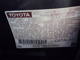 1999 TOYOTA CAMRY LE, 2.2L AUTO 4DR, COLOR GRAY, STK Z14827